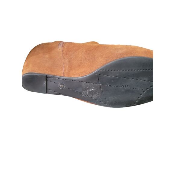 Women's size 10 M Dolce Vita Tan Suede Boot Side Zipper - Picture 6 of 10